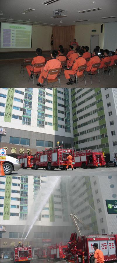 고층건축물(대산하이츠빌) 소방훈련.JPG