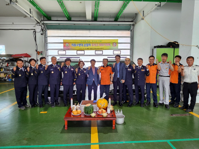 철원소방서 의용소방대연합회 순찰차량 무사고 안전기원제