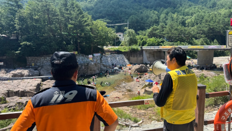 인제소방서, 물놀이 사고 우려 지역 관서장 현장안전점검