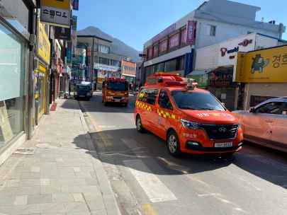 태백소방서, 소방출동로 및 불법 주정차금지구간 집중 단속의 날 운영