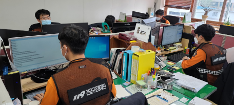 태백소방서, 비대면 긴급구조통제단 기능숙달 도상훈련 실시